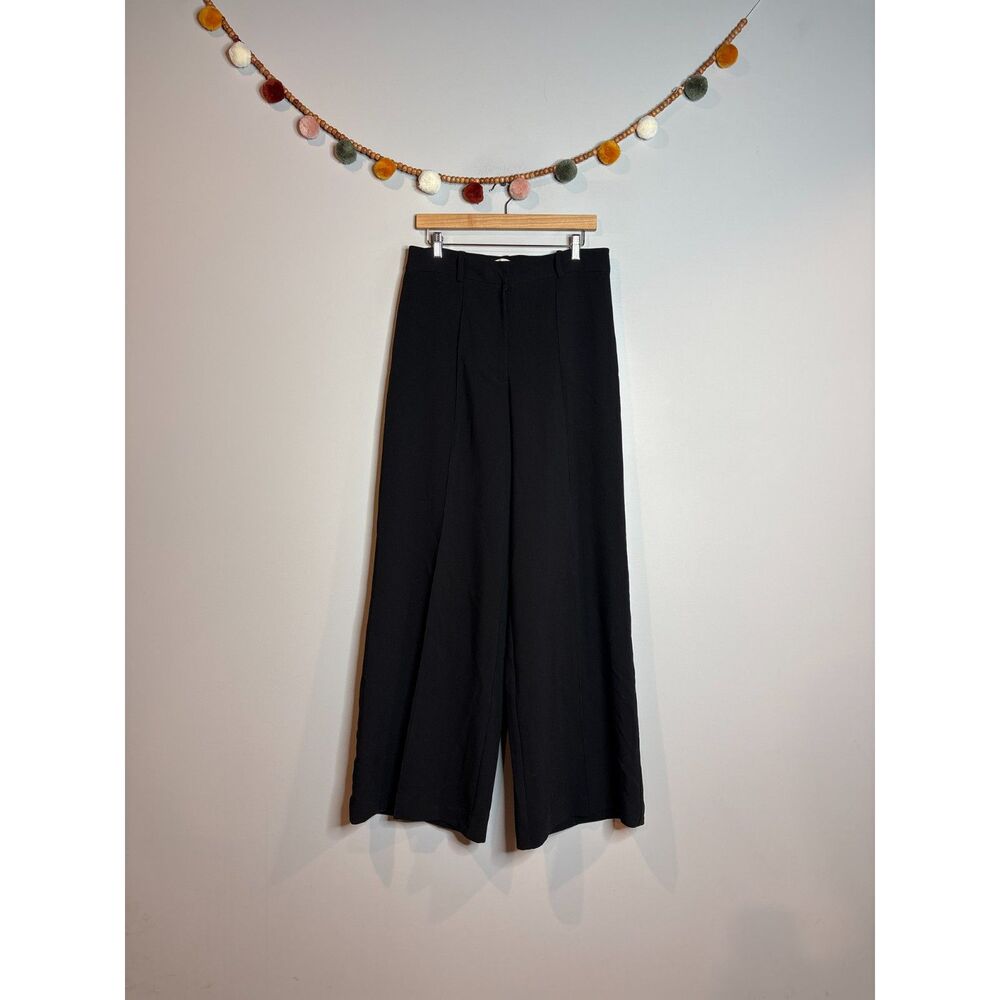 Rachel Roy black wide leg trouser pants